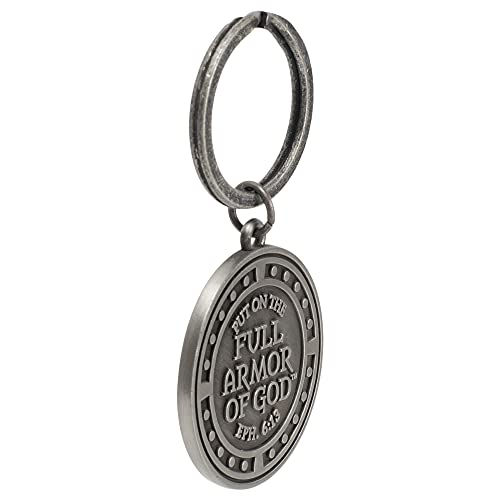 Full Armor Of God Silver Tone 2 Inch Zinc Alloy Automotive Key Chain Ring Accessory #TOP1