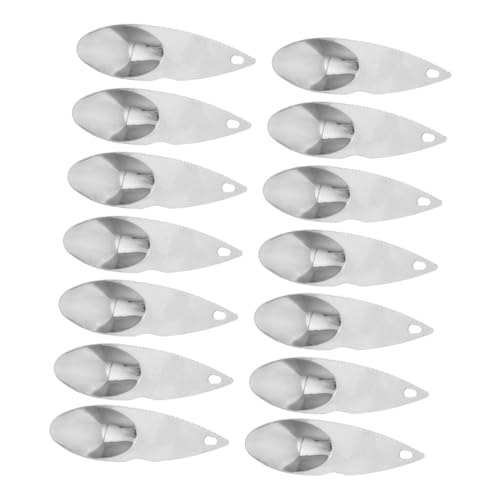 TOPBATHY 14 Pezzi Kiwi Cucchiaio Da Scavo Cucchiai Di Kiwi Frutta Scavando Palette Da Cucina Utensili Per Avocado Frese Seghettate In Cucchiai Di Carne E Frutta Taglierina Per Kiwi