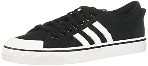 Suola: Gomma adidas Nizza - Scarpe da Ginnastica Basse Unisex Adulto, Nero (schwarz schwarz), 36 EU