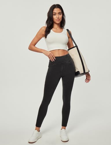 Image of Heathyoga Yoga Pants with Pockets Extra Soft Leggings with Pockets for Women Non See-Through High Waist Workout Leggings