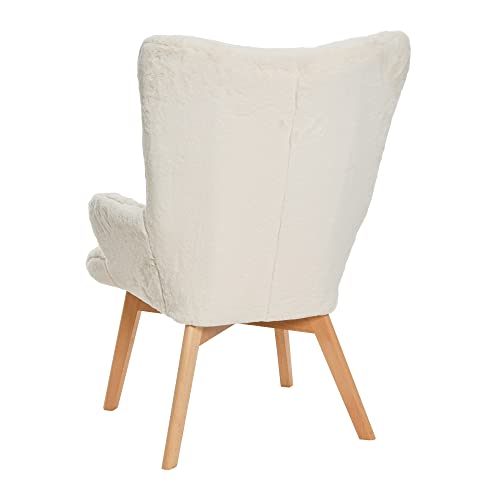 Sillón Plegable Peluche Blanco miniatura 6