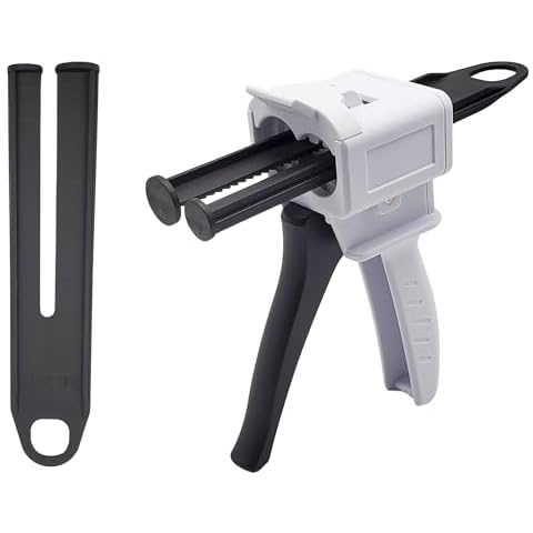 Artman Instruments Dispenser Gun Dental, 50ml Dispensing Gun Kit Impression Mixing Dispensing Dispenser Alginate AB Gun 1:1/1:2 fits Most Sizes Cover