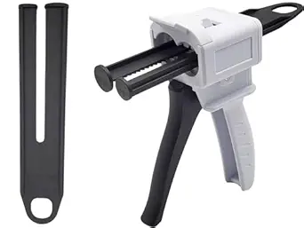 Artman Instruments Dispenser Gun Dental, 50ml Dispensing Gun Kit Impression Mixing Dispensing Dispenser Alginate AB Gun 1:1/1:2 fits Most Sizes