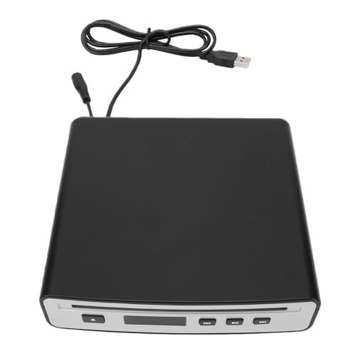 Tangxi Reproductor de CD USB para Automóvil, Reproductor de CD Portátil para Automóvil USB Plug and Play, Soporte Avanzado a Prueba de Golpes de Doble Punta 3,5 Mm AUX, TV, PC,