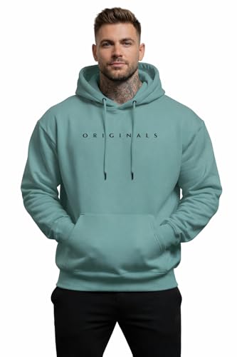 Image of Men Printed Winter Wool Hooded Sweatshirt | Warm & Soft Full Sleeve Pullover Hoodie for Winter | Casual