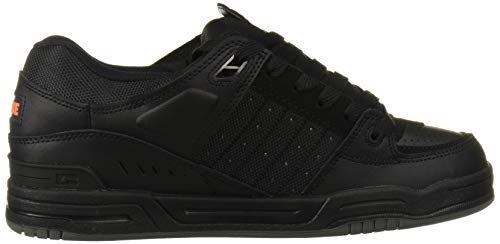 Image of Globe Men's Fusion Skate Shoe, Black /Black /Orange, 14 Medium US