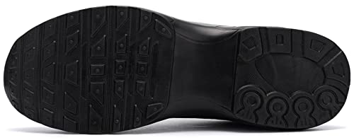 Foto von DYKHMILY Arbeitsschuhe Herren Sicherheitsschuhe Leichte Luftkissen Stahlkappenschuhe Arbeit Komfort Schutzschuhe Sportlich Atmungsaktive Pannensichere S1 (Schwarz,43EU)