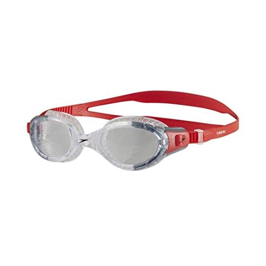 Speedo Futura Biofuse Flexiseal Gafas de Natación, Adult Unisex, Rojo, Talla única
