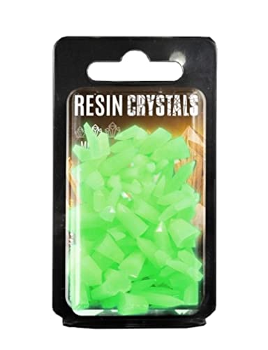 Green Stuff World Glow Resin Kristalle Medium, Grüne Harzkristalle 50Stk.