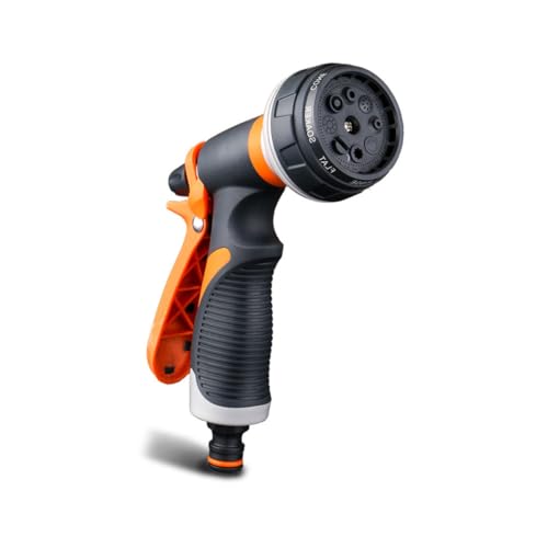 LIFKOME 家用花園用散水ノズル ホース接続器付き 水やり 洗車 ペット用 耐久性グリップ 快適操作 点 ランダムカラー ランダムカラー