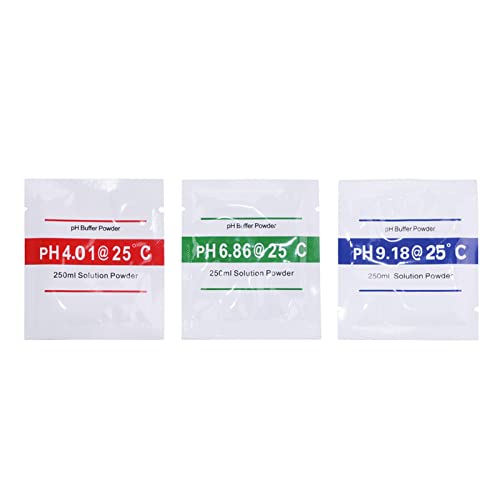 solución tampón calibración PH | solución tampón PH fácil Usar, Juego Polvo pH para Agua Potable, acuarios, Piscinas, spas