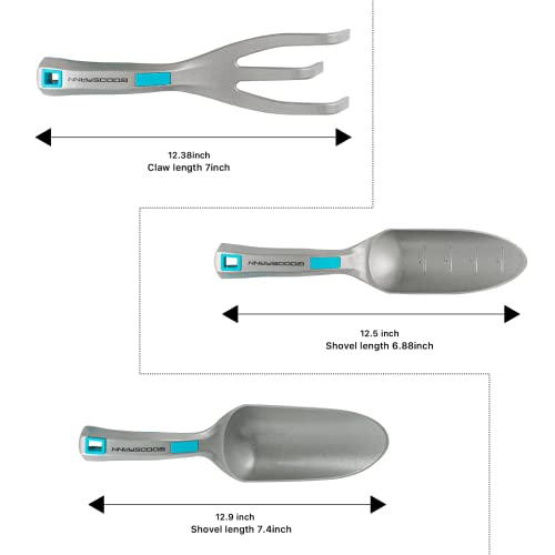 Set de 3 herramientas de jardinería de aluminio GOODSMANN miniatura 4