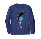 Orca whale emerging from a cup