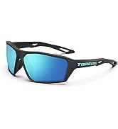 TOREGE Polarized Sunglasses Men Women Baseball Golf Fishing Running UV Protection Over Glasses TH...