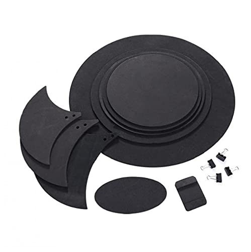  Liadance Drum Mute Pads Pratica Imbottitura in Gommapiuma Rullante Sound off Muto Silenziatore Set per Tone Drum Controllo 10pcs