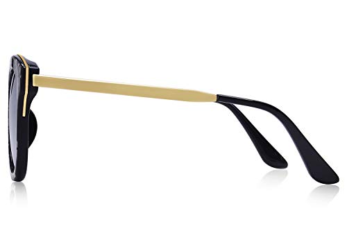 MERRY'S Women Polarized Sunglasses Cat eye Sun glasses Metal Temple S60823