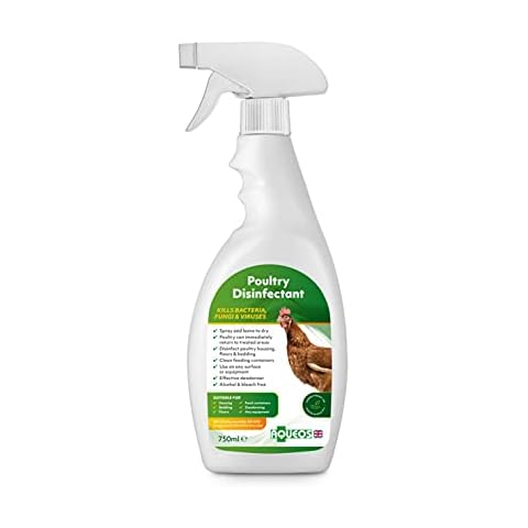 Aqueos Anti-Bacterial, Anti-Viral, Anti-Fungal Poultry Disinfectant |Housing | Equipment | 750 ml Cover