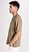 Vince Mens SLUB Split Neck S/S, Olive Moss, X-Large