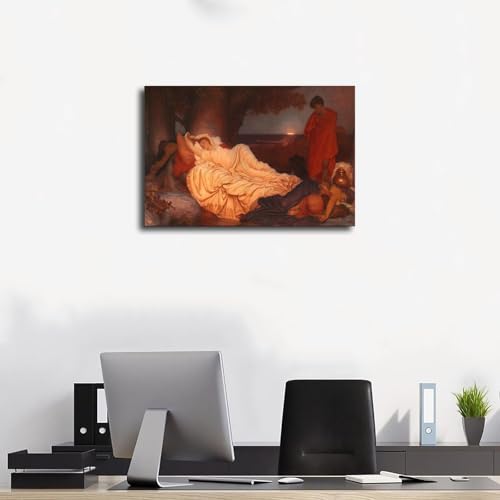 Tableau Cymon et Iphigenia de Frederic Leighton 30x45 cm pour bureau