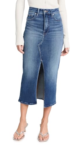 Good American Women's Slit Front Midi Skirt