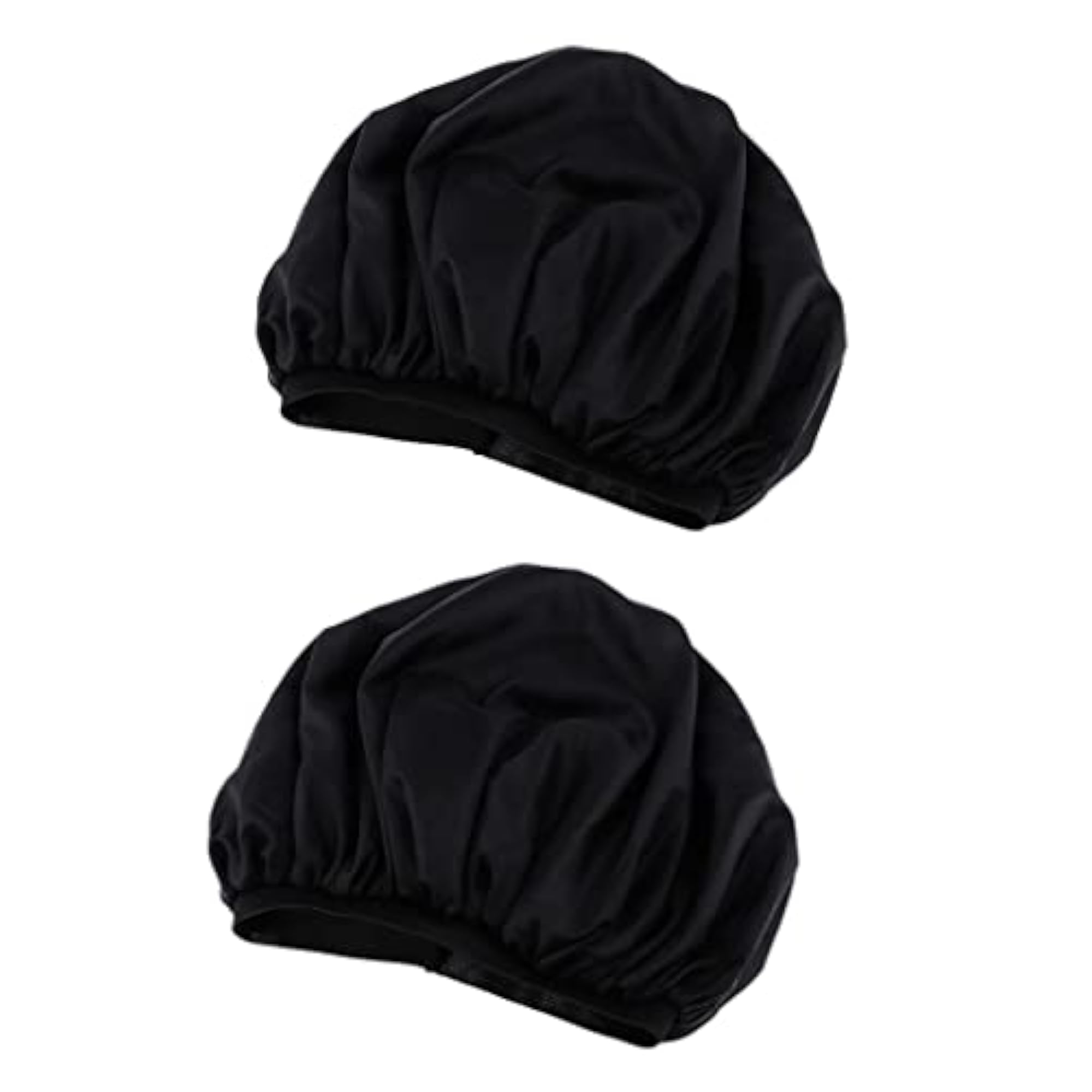 2pcs Lady Shower Caps, Waterproof Elastic Bath Hair Bonnets