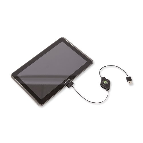 Retrak Retractable Samsung Galaxy Tablet Usb Cable, Black (Etcablegt) #TOP4