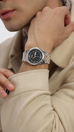 Image of Titan Karishma Quartz Analog with Day and Date Blue Dial Stainless Steel Strap Watch for Men