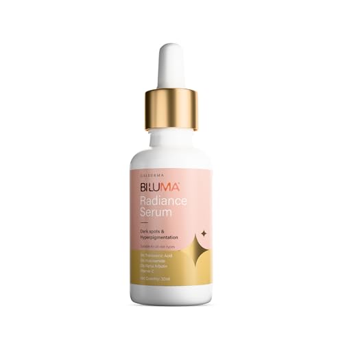 Image of Biluma Radiance Serum 30ml - Skin Brightening & Dark Spot Correcting Face Serum with Tranexamic Acid, Niacinamide, Vitamin C & Alpha-Arbutin - Evens Skin Tone, Fades Pigmentation & Boosts Glow