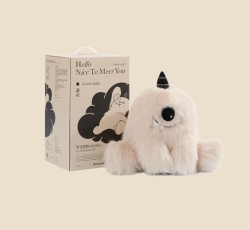 MOMO Scented Plush Doll - Aromatherapy Stuffed Animal with Replaceable Fragrance Beads Lavender Junberry Scent Ultra-Soft Fluffy Plushie