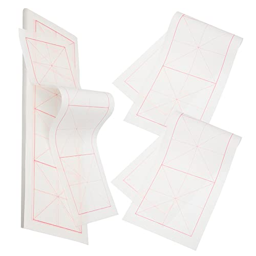 jojofuny 800 Folhas De Papel Quadriculado De Arroz Quatro Caracteres Branco