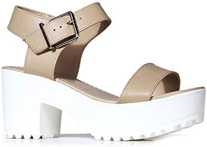 low heel platform sandals