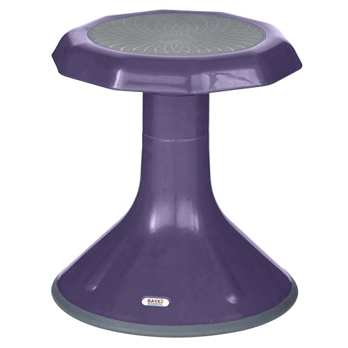 Image of Back2School Express Wobble Sensory Stool, 15in Seat Height, Flexible Seating, Eggplant