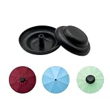 SJFBJNJHJ Patio Umbrella Tip Caps Replacement Parts, Black Umbrella Top Screw Cap Cover, Easy Install Accessories for Sun and Rain Umbrellas, 0.45 Inch Thread