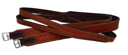 Lussoro All Purpose Stirrup Leathers Jump & Dressage Styles (Tan)