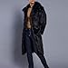 Men's Faux Fur Coat Winter Fashion Furry Fleece Trench Coat Men Winter Warm Faux Fur Overcoat Thicken Soft Jacket