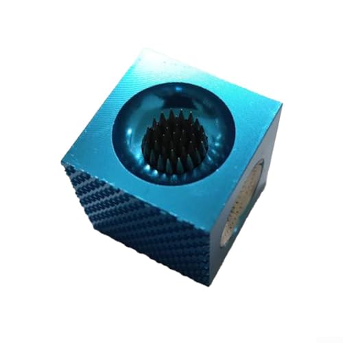 Piscine 3 en 1 pour queue de billard - Outil pour l'entretien de billard - Avec grattoir et aérateur pour améliorer la forme de la pointe de la queue et l'adhérence à la craie (bleu)