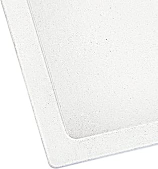 SHISHA Quartz Kitchen Sink, 18 x 16 Big Bowl, White