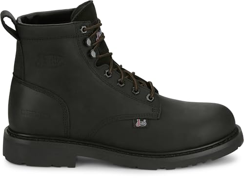 Justin Dayworker 6" Waterproof Men's Work Boots - Durable Leather, Slip-Resistant Sole, Comfortable Fit for Tough Jobs2