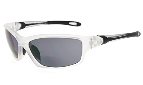 Image of Eyekepper Bifocal Sunglasses for Women Men, Rectangular Frame | Outdoor Sports Bifocal Reading Sunglass, with Readers Built in, Mens Tinted Sun Reader Bifocals, Ladies Cheater,Wrap Half Rim