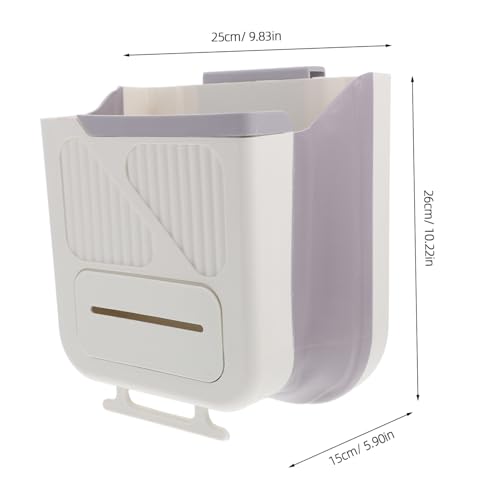 Cubo de basura plegable de pared y cesta colgante de armarios 2