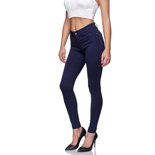 GLAMEXX24 Pantaloni Donna Elasticizzati Fit Vita Alta
