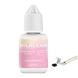 Lash Cluster Glue Waterproof, Long Lasting 2-3 Weeks Strong Hold, Fast Drying Smudge-Proof, Hypoallergenic Lash Extension Glue Sensitive Eyes,for Individual Lash, Self Application