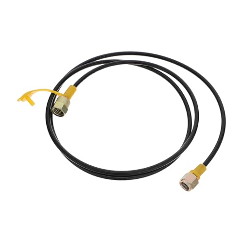 SHINEOFI Tuyau Flexible pour Manomètre Hydraulique en Caoutchouc et Acier pour Précise Pression, Installation Facile pour Industriels et Applications...