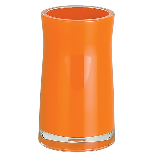 Spirella 10.13625 Sydney - Vaso para cepillos de dientes (acrílico), color naranja
