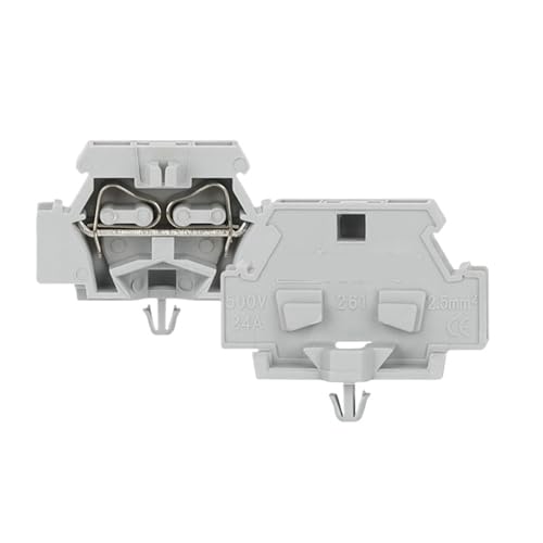 Connecteur de montage 2 conducteurs pour rail DIN 2.5 câblage maison propre et net - 2
