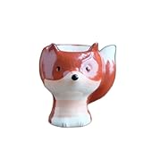 Kreative Fuchs Eierablage Keramik Eierkocher Geschirr Dekoration Schöne Küchenhelfer Eierbecher Eierhalter(Colour 1)
