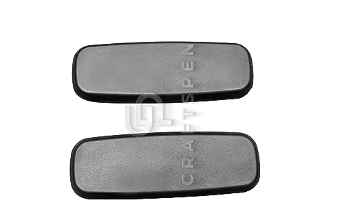 Image of Office Chair Replacement Plastic Arm Pads, Chair Armrest Pads for Supporting Arms and Hand Rest for Chair (with 4 Free Screws, Black)
