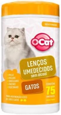 Lenço Umedecido Mais Cat Gatos c/ 75