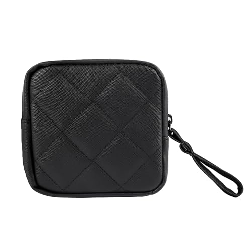 TAVBAGVSK Small Makeup Bag for Purse PU Makeup Pouch Cute Cosmetic Pouch for Women Portable Mini Cosmetic Bag Travel Mini Makeup Bag For Lipstick Keys Bank Cards