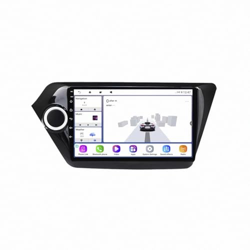 Navigateur de voiture GPS Kia Rio 3 écran tactile 4 Nuclear 2G+32G avec guidage vocal et alerte routière
